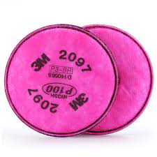 3M 2097 P100 Face Mask Air Filters Replacements (2/PK)